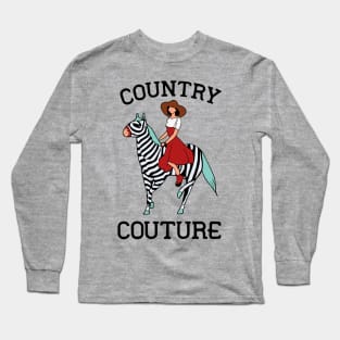Country Couture Farm Life Yeehaw - Homestead Fashions Funny Long Sleeve T-Shirt